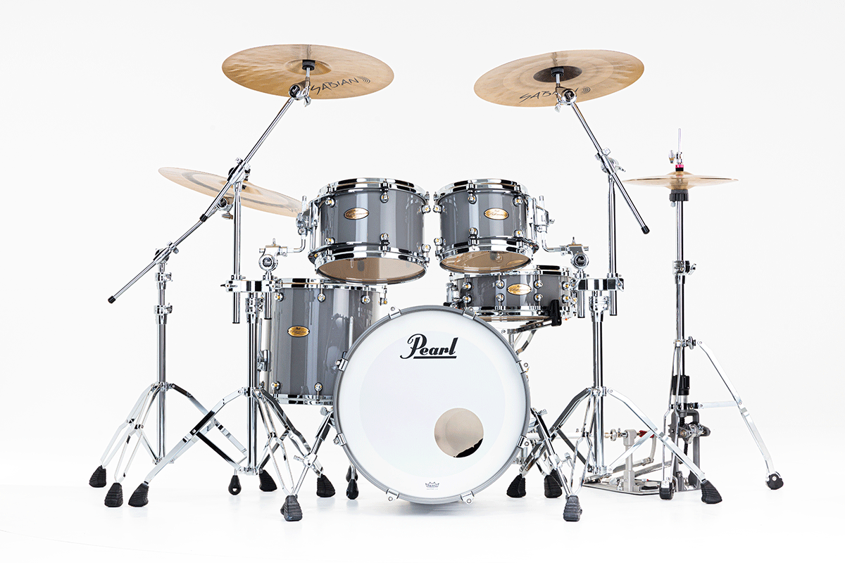 Pearl Reference One Fusion 20 Gyrolock-l Premium Putty Grey - 4 FÛts - Grey - Batterie Acoustique Fusion - Variation 1