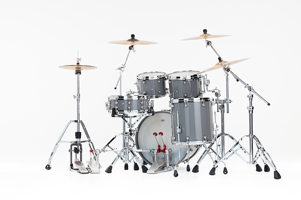 Pearl Reference One Fusion 20 Gyrolock-l Premium Putty Grey - 4 FÛts - Grey - Batterie Acoustique Fusion - Variation 4