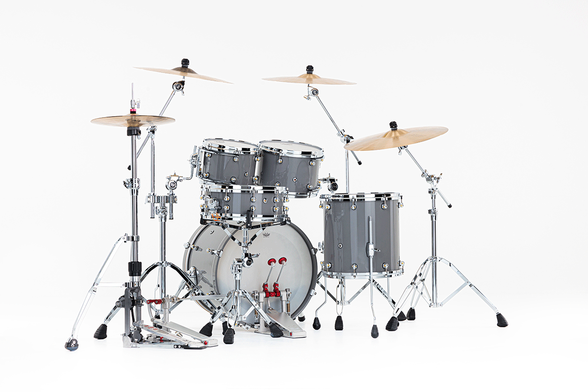 Pearl Reference One Fusion 20 Gyrolock-l Premium Putty Grey - 4 FÛts - Grey - Batterie Acoustique Fusion - Variation 5