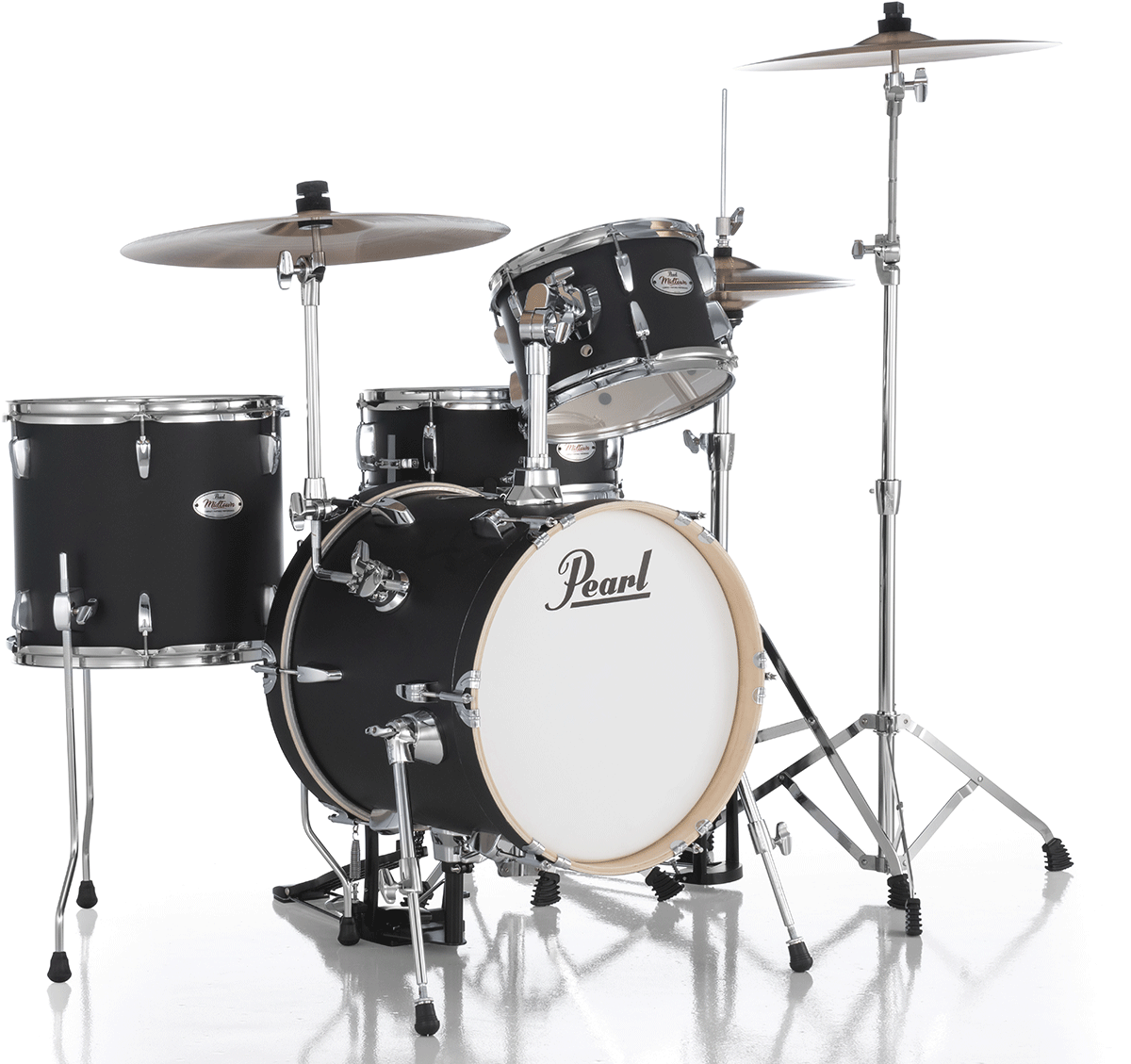 Pearl Kit Midtown Jazette 4 Futs - Matte Black - Batterie Acoustique Jazz - Variation 2