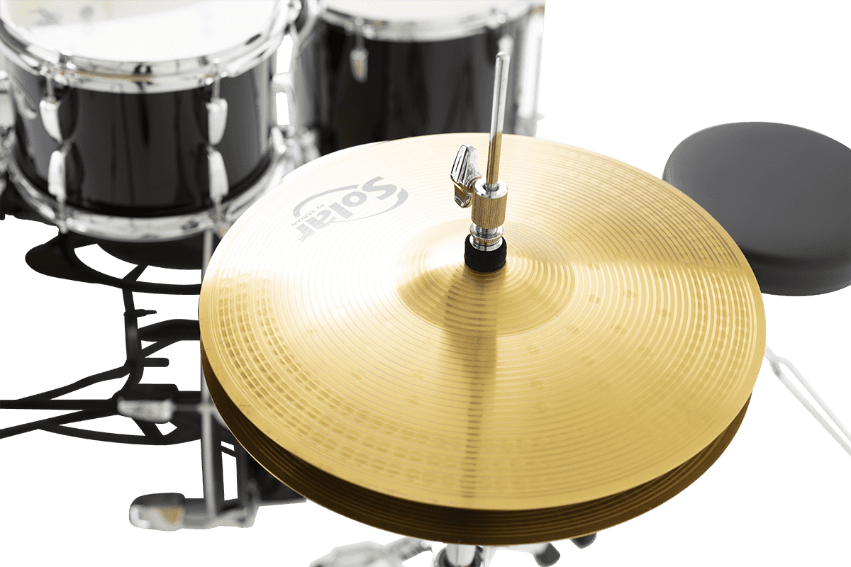 Pearl Roadshow Fusion 20 + B50 + Pack Solar Sabian Jet Black - 4 FÛts - Jet Black - Batterie Acoustique Standard - Variation 4