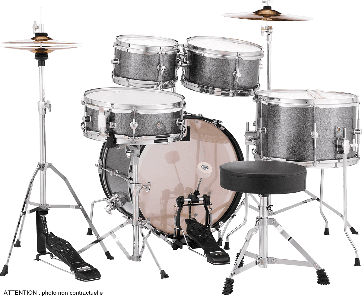 Pearl Roadshow Junior Kit 5 Futs 16 - 5 FÛts - Grindstone Sparkle - Batterie Acoustique Junior - Variation 1