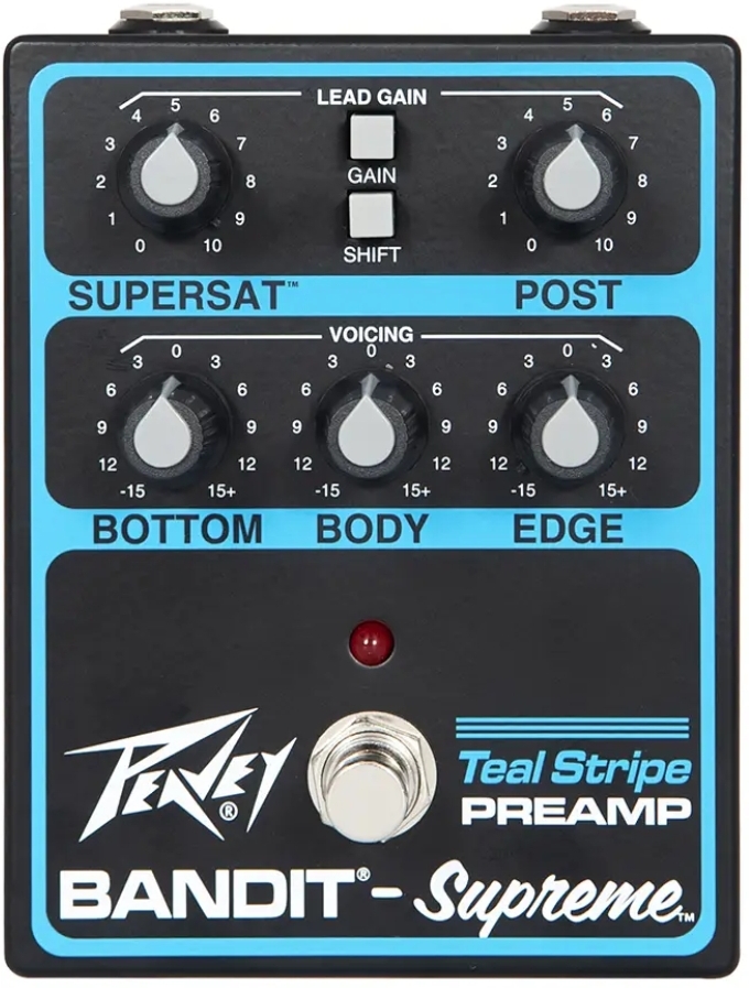 Peavey Bandit Supreme Teal Stripe Preamp Legacy - PÉdale Overdrive / Distortion / Fuzz - Main picture