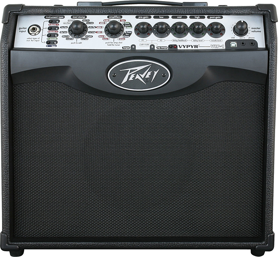 Peavey Vypyr Vip 1 20w 1x8 Black - Combo Ampli Acoustique - Main picture