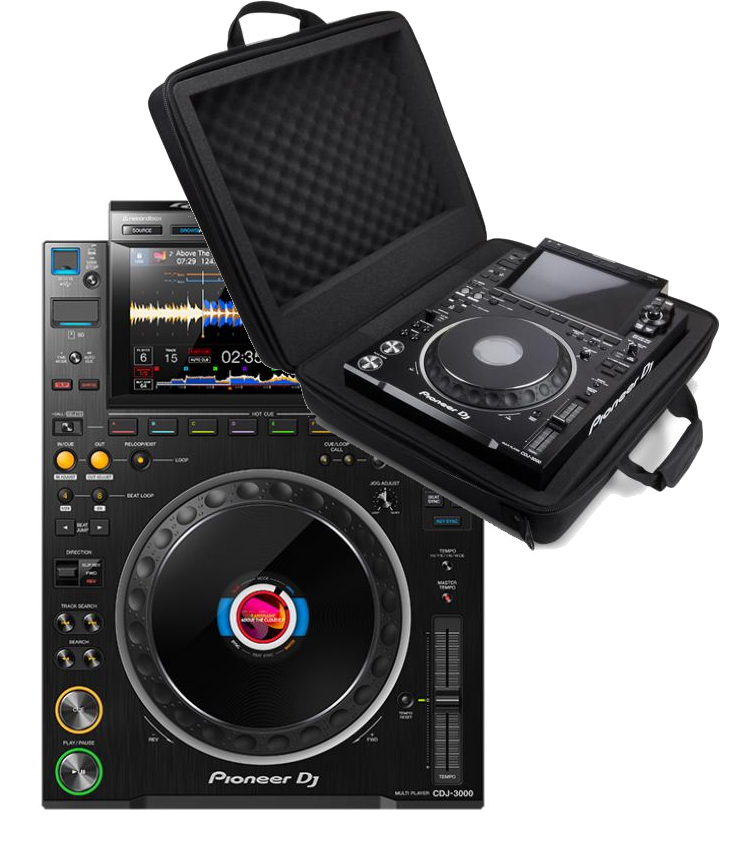 Pioneer Dj Cdj 3000 + Djc-3000 Bag - Pack Dj Avec Housse/flight/decksaver - Variation 1