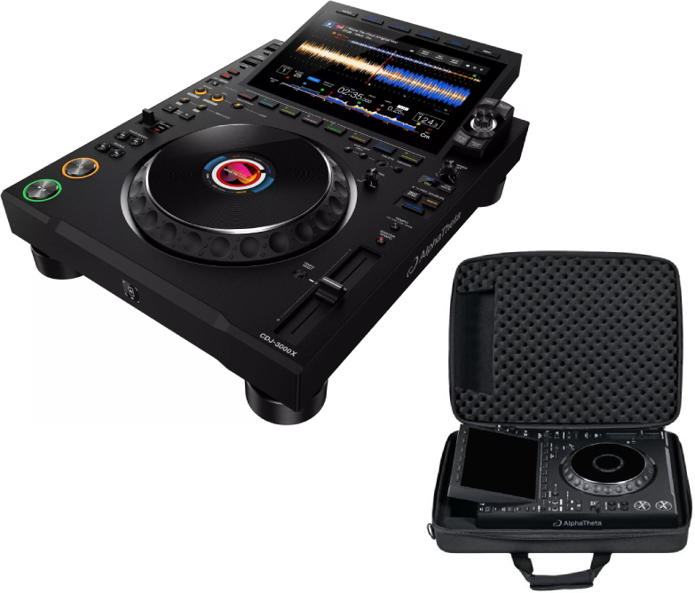 Pioneer Dj Alphatheta Cdj-3000x  + U 8336 Bl (cdj-3000x) - Pack Dj Avec Housse/flight/decksaver - Main picture