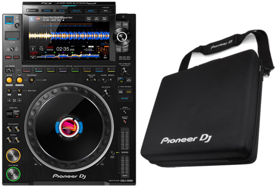 Pioneer Dj Cdj 3000 + Djc-3000 Bag - Pack Dj Avec Housse/flight/decksaver - Main picture