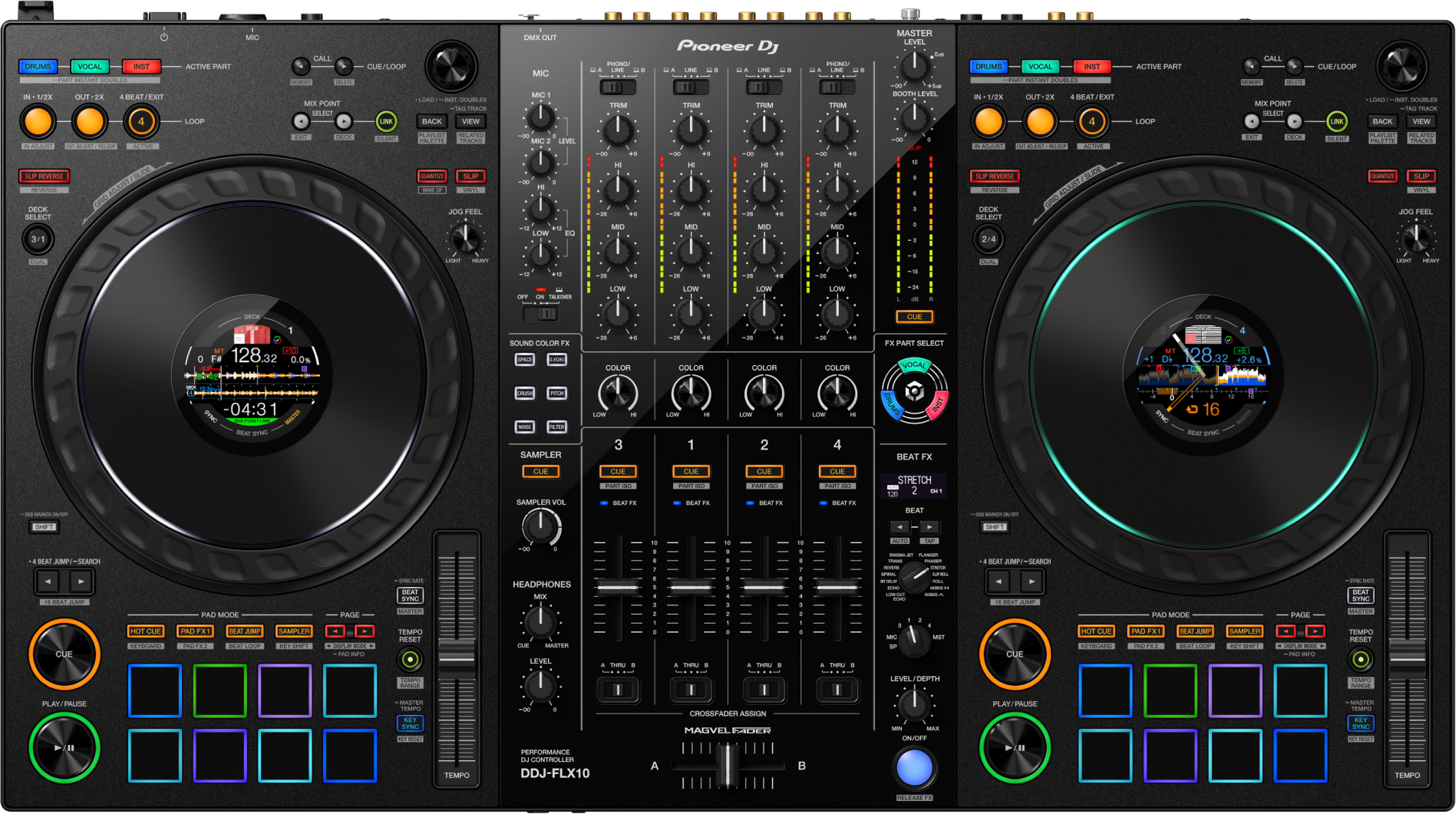 Pioneer Dj Ddj-flx10 - ContrÔleur Dj Usb - Main picture