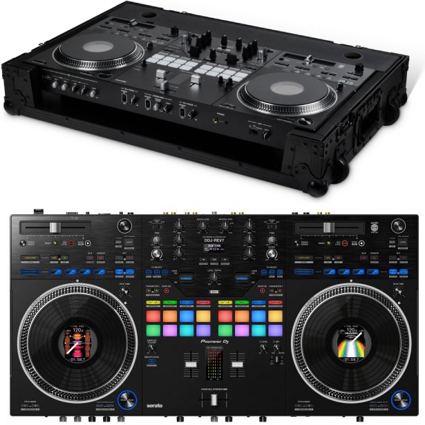 Pioneer Dj Ddj-rev7 + Pioneer Dj Flt-ddjrev7 - Pack Dj Avec Housse/flight/decksaver - Main picture