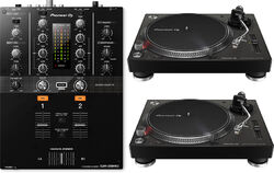 Set dj complet Pioneer dj 2 x PLX-500-K + DJM-250MK2