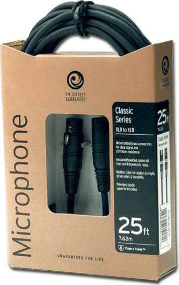 Planet Waves Sono Cmic25 Classic Nickel Xlr Male Xlr Femelle 7.60m - - CÂble - Main picture