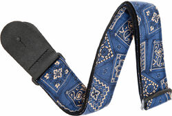 Sangle courroie Planet waves 50G03 Woven Polypropylene Rock Guitar Strap - Bandana Blue