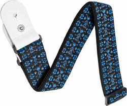 Sangle courroie Planet waves 50G05 Woven Polypropylene Rock Guitar Strap -  Hootenanny Blue/Black