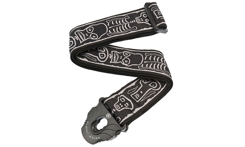 Planet Waves Joe Satriani Skull N Bones Woven Lock Signature Guitar Strap - Sangle Courroie - Variation 1