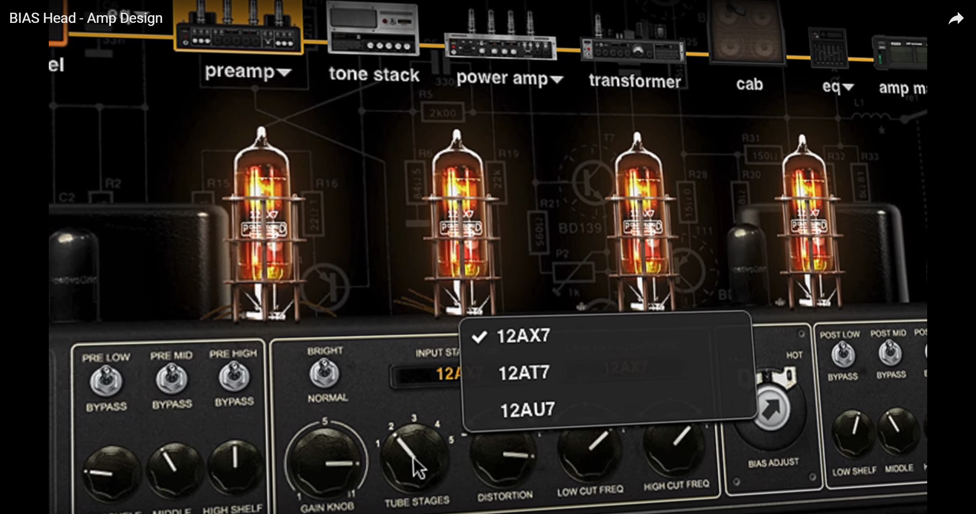 Positive Grid Bias Head Processor - - Preampli Électrique - Variation 4