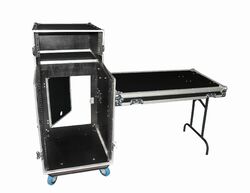 Flight case 12U DS + 3U + tablette