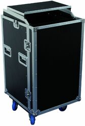 Flight case rack Power acoustics Flight Case 16U + Plan Incliné + Plateau - fcp 16 u ds