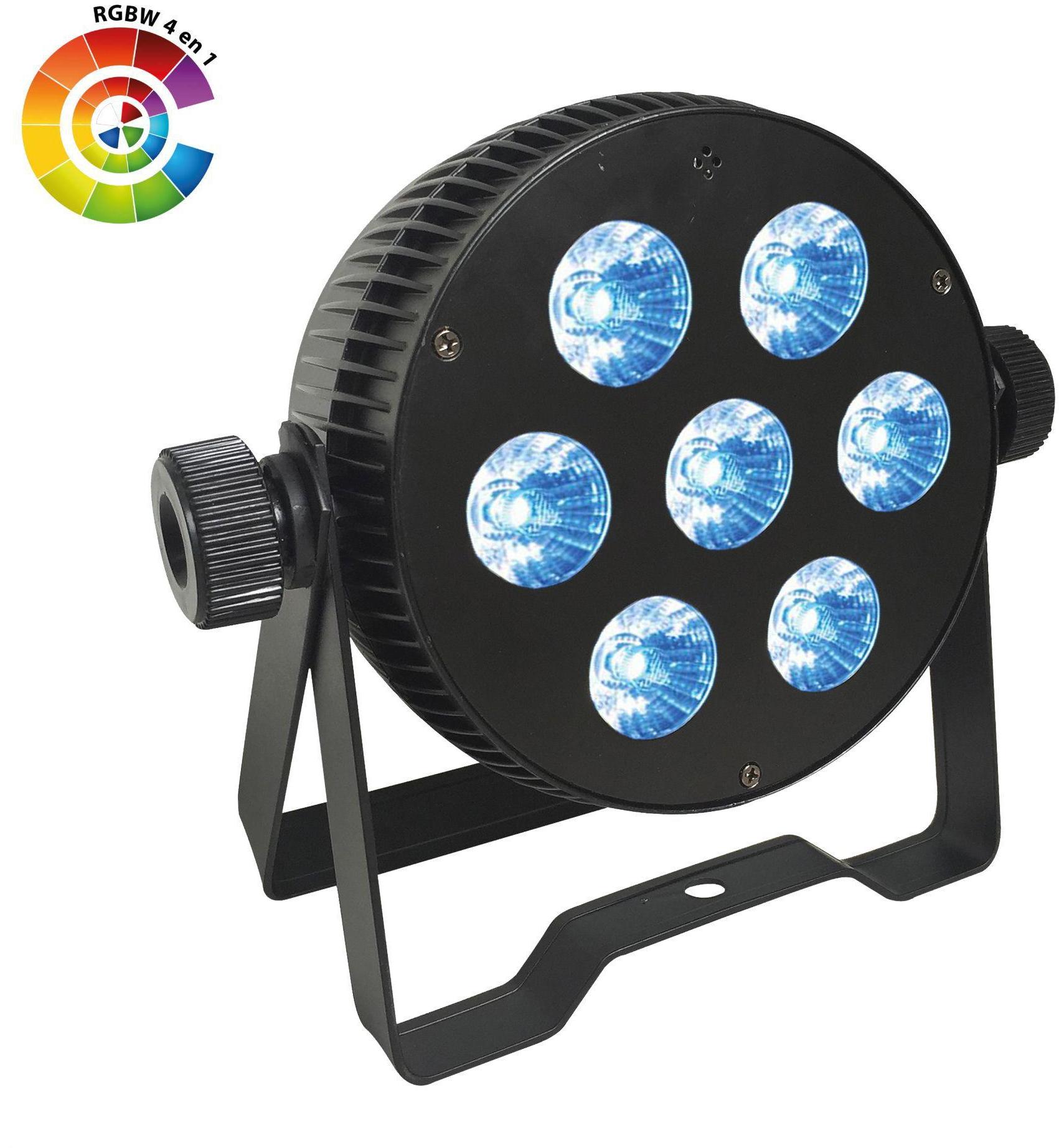 Projecteurs à leds Power lighting Slim par 7x10W QUAD