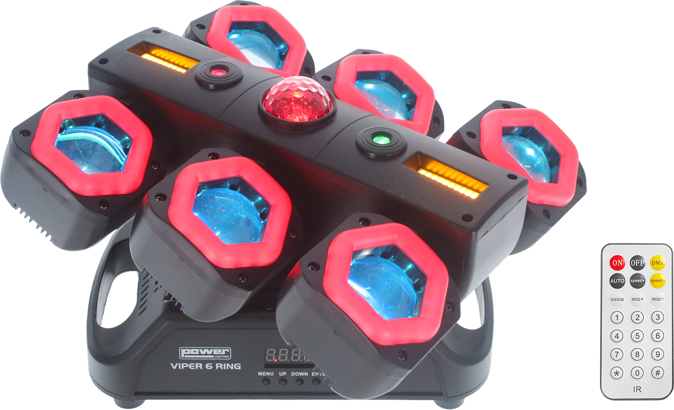 Power Lighting Viper 6 Ring - Multi-faisceaux & Effet - Main picture