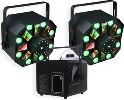 Pack eclairage Power lighting 2 x METEOR VIII +  Machine à fumée S900