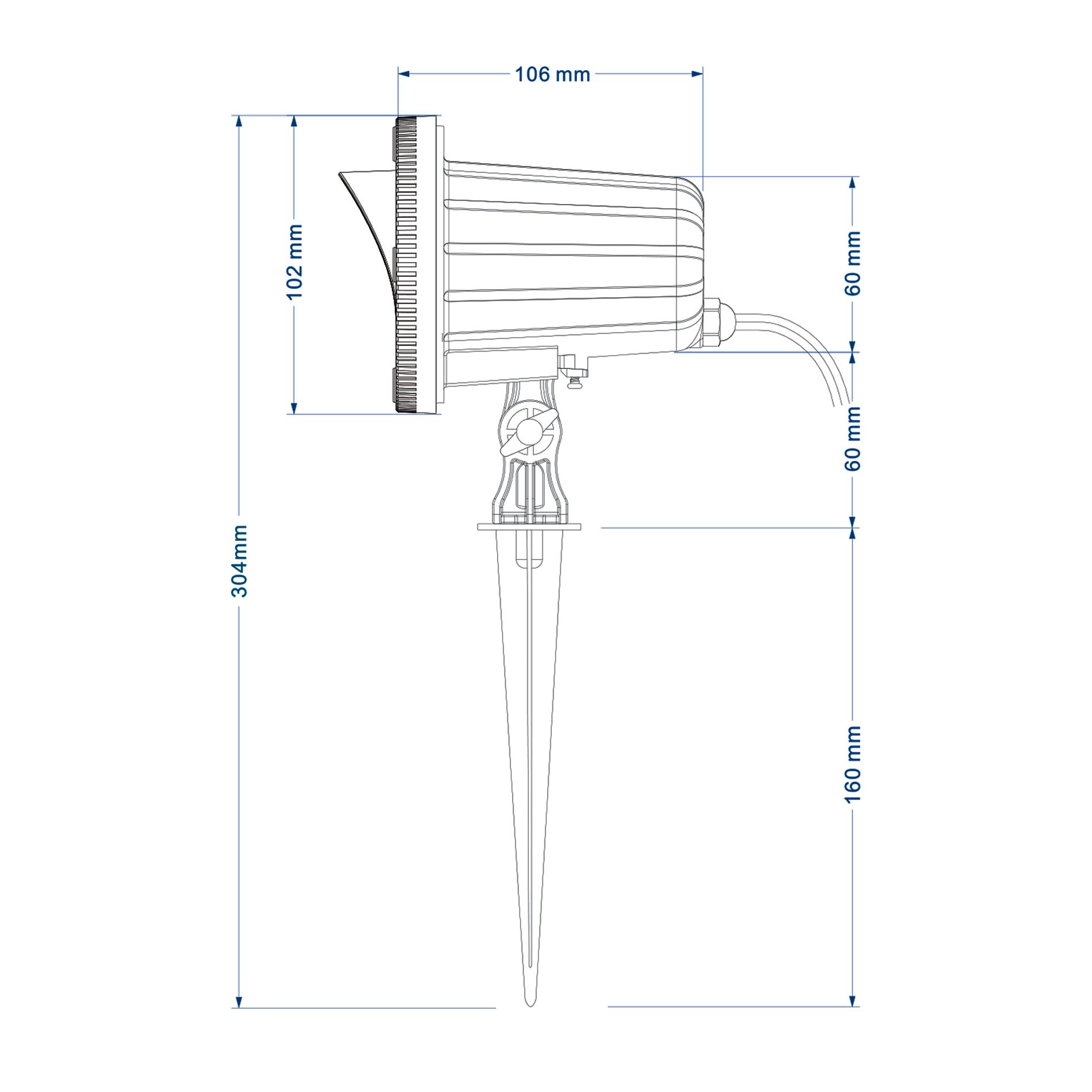 Power Lighting Venus Garden Ip65 130 Rg - Noir - Laser - Variation 5