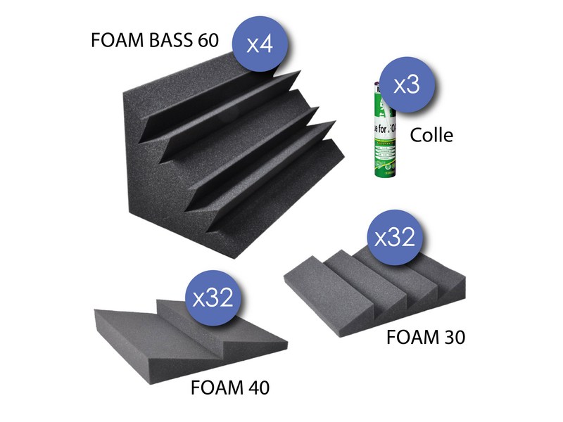 Power Studio Studio Foam Kit 68 - Panneau Traitement Acoustique - Variation 2