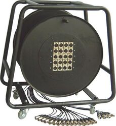 Câble multipaire & boîtier de scène Power Boîtier de Scène Enrouleur 2155 - 32 Entrées 8 Sorties 50m