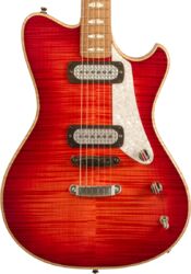 Guitare électrique rétro rock Powers electric A-Type #A420 - Cosmo red