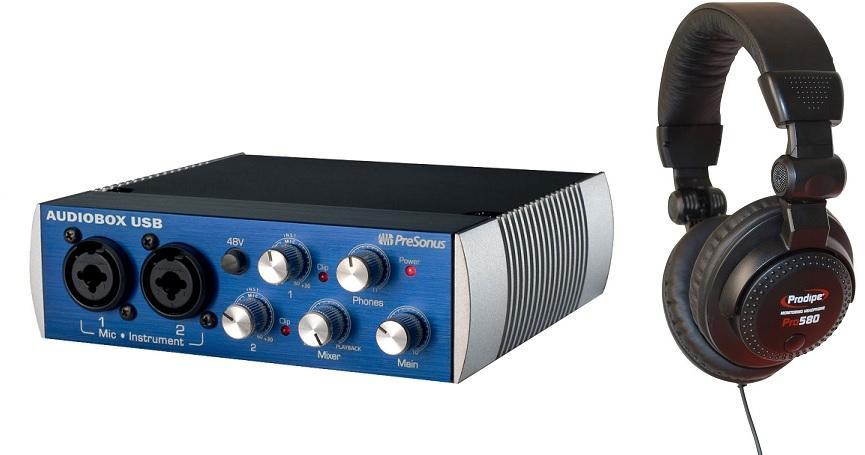 Pack home studio Presonus Audiobox USB + Casque