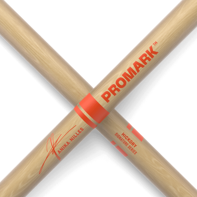 Pro Mark Anika Nilles Hickory Drumstick, Wood Tip - Baguette Batterie - Variation 1