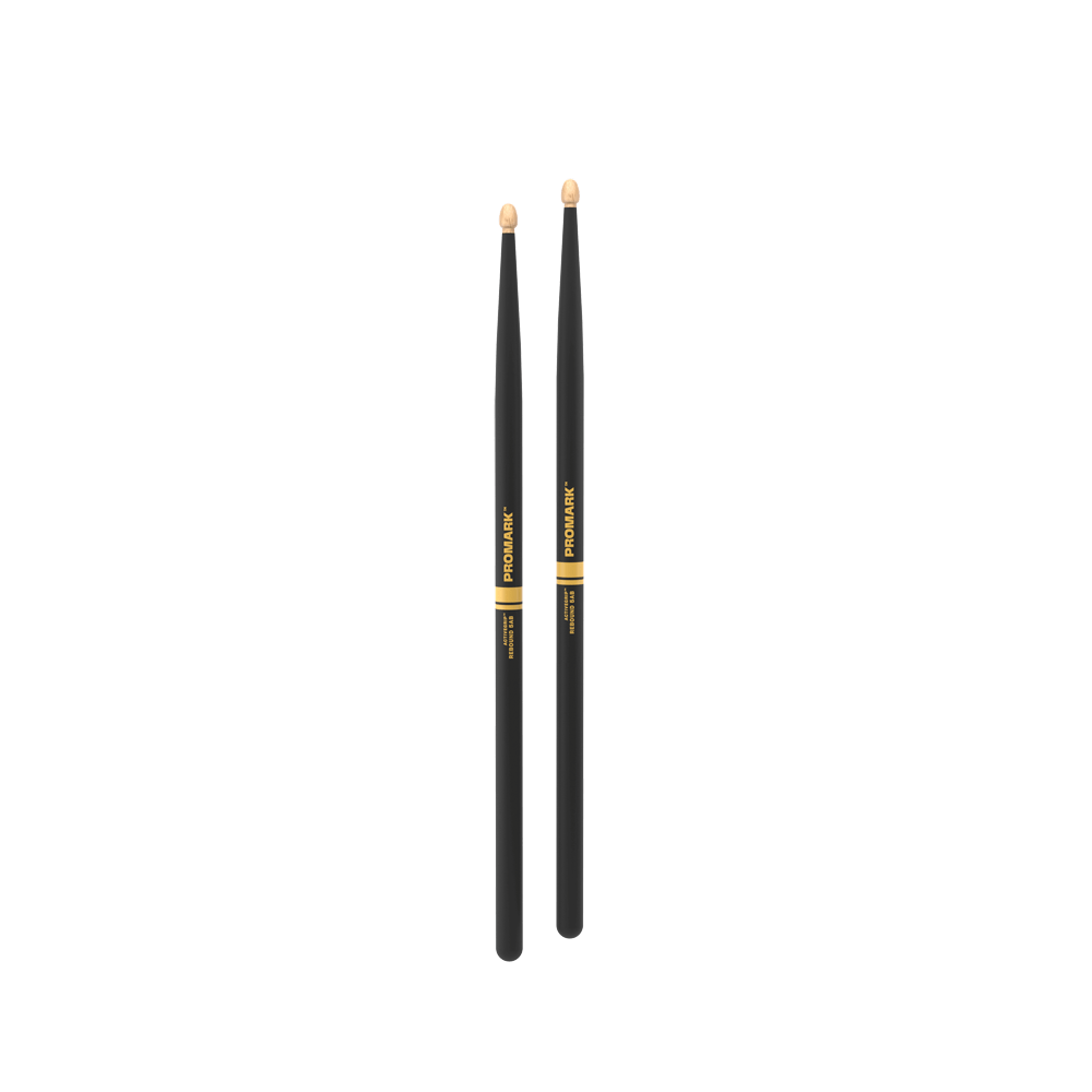 Pro Mark R5abag Rebound 5ab Activegrip Hickory Drumstick, Acorn Wood Tip - Baguette Batterie - Variation 6