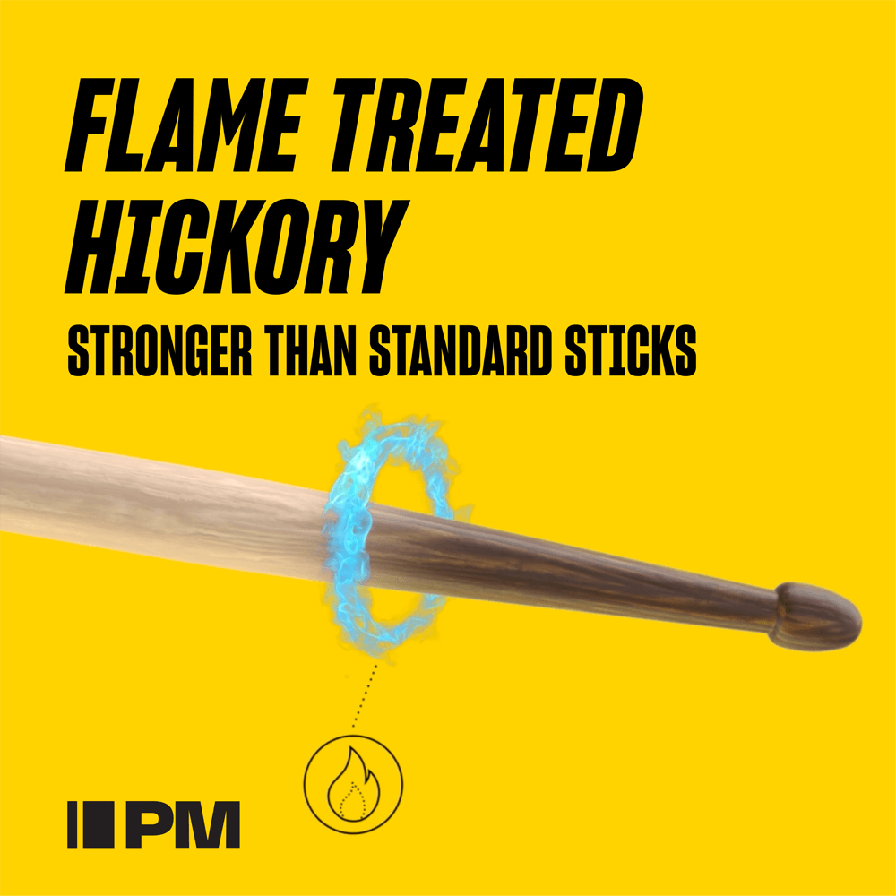 Pro Mark R5abfg Rebound 5ab Firegrain Hickory Drumstick, Acorn Wood Tip - Baguette Batterie - Variation 1