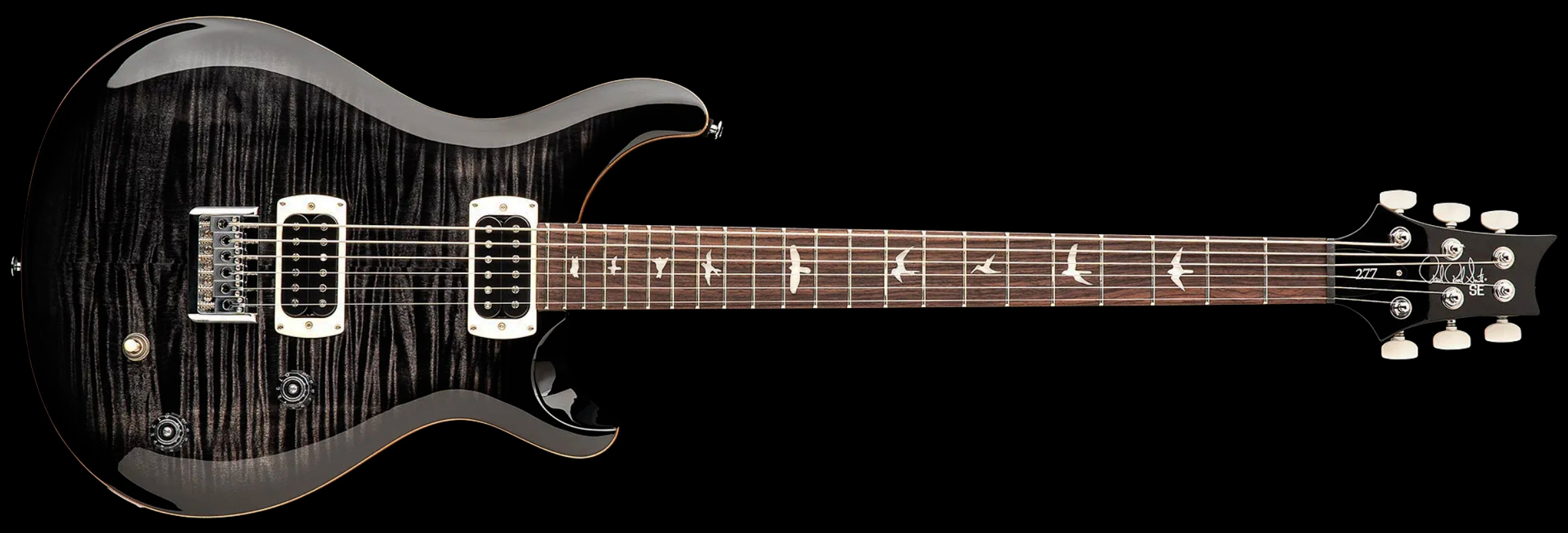 Prs 277 Se (wing Tuners) Baritone 2h Ht Eb - Charcoal Burst - Guitare Électrique Baryton - Variation 2