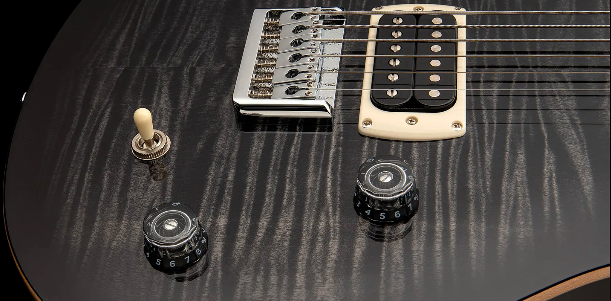 Prs 277 Se (wing Tuners) Baritone 2h Ht Eb - Charcoal Burst - Guitare Électrique Baryton - Variation 4