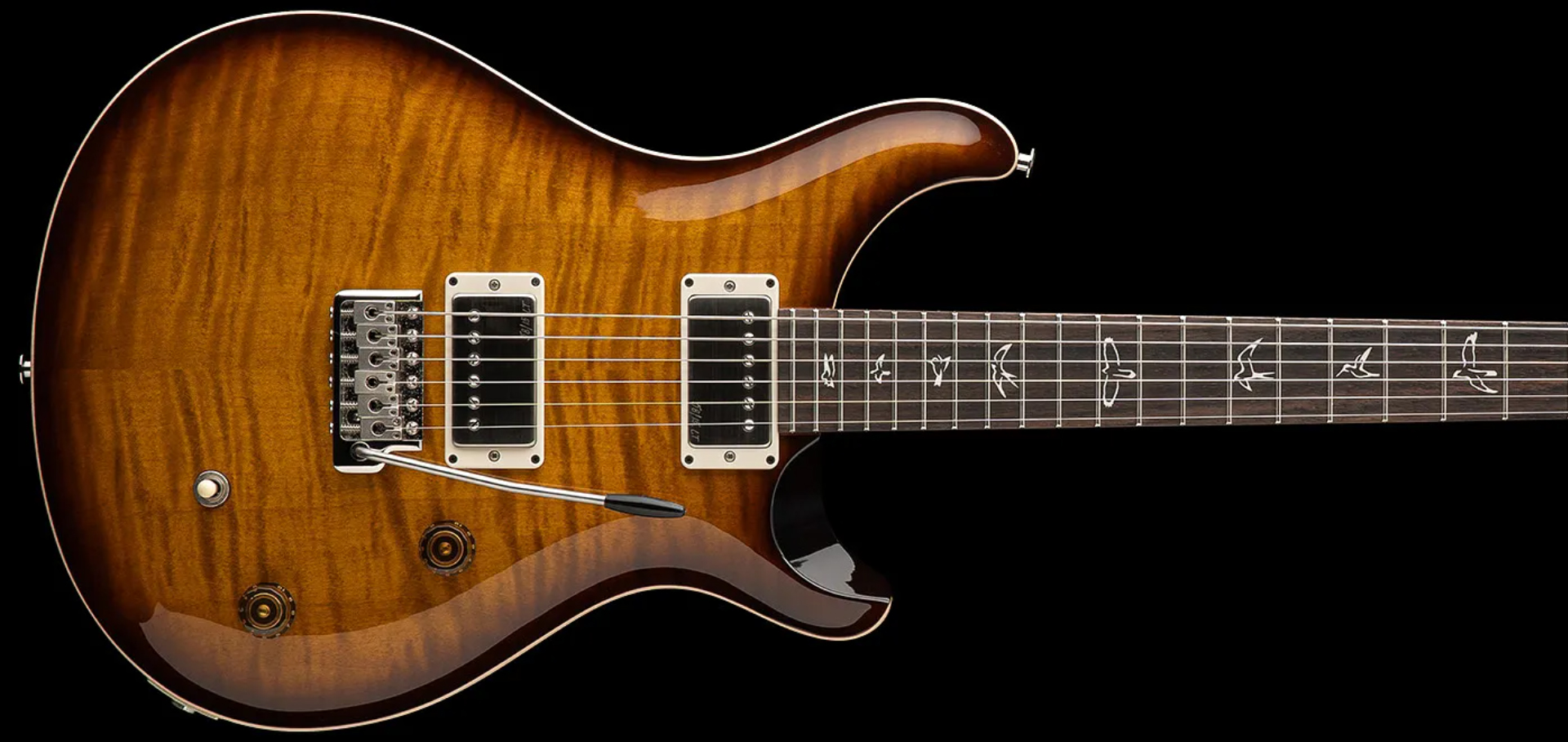Prs Ce 22 Bolt-on Usa Ltd 2h Trem Rw - Black Amber - Guitare Électrique Double Cut - Variation 2
