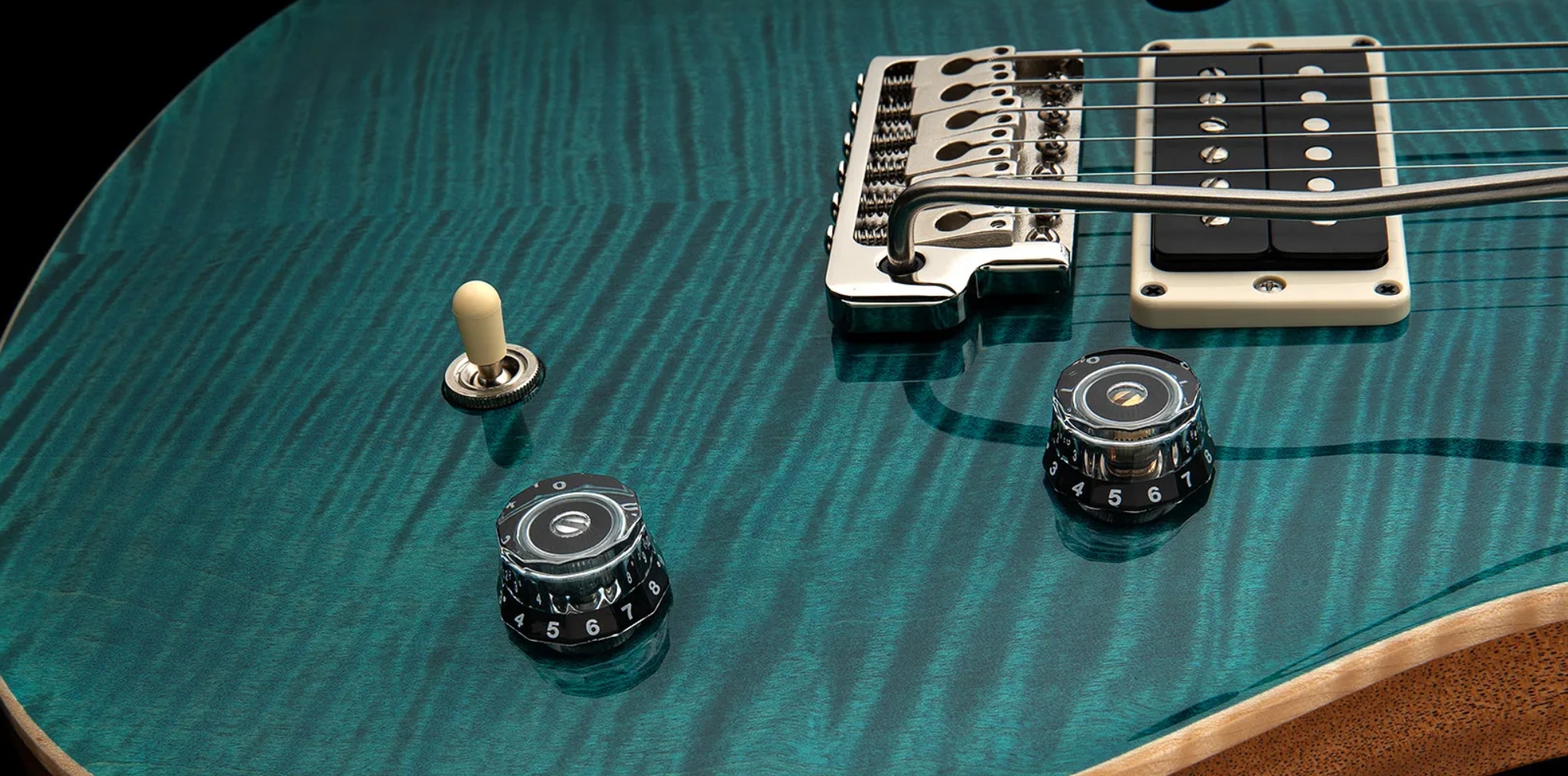 Prs Ce 24 Semi-hollow Bolt-on Usa 2h Trem Rw - Carroll Blue - Guitare Électrique 1/2 Caisse - Variation 4