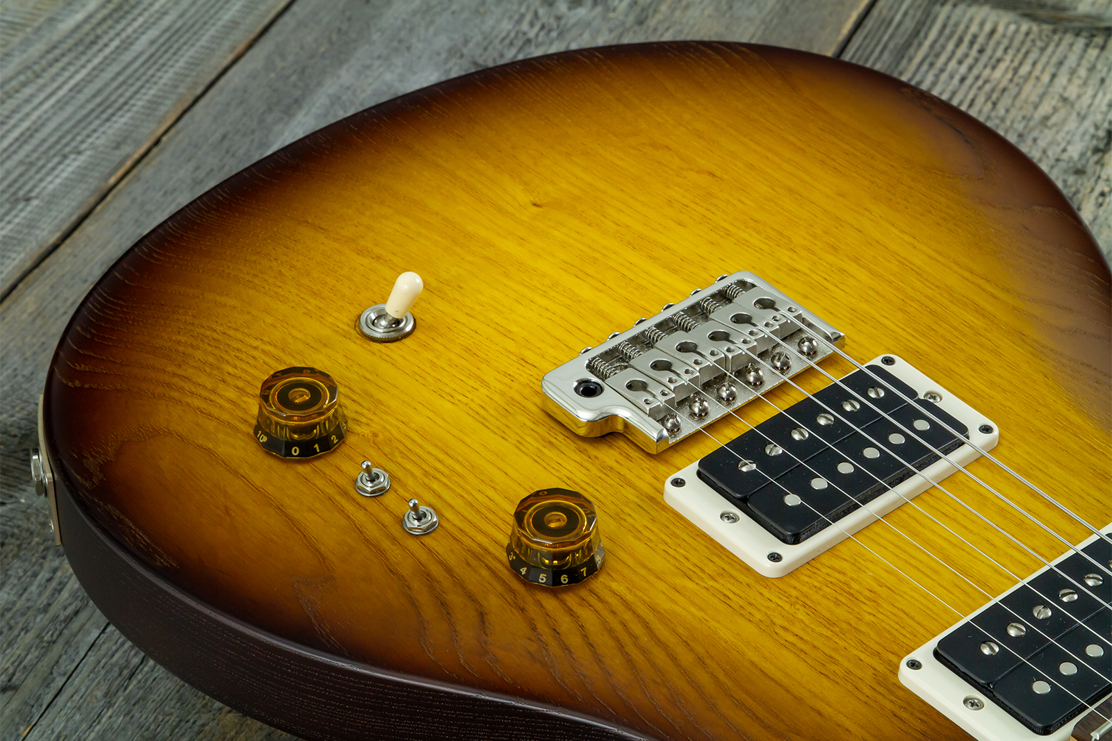 Prs Ce24-08 Swamp Ash Hand-signed Usa 2h Trem Rw #0397253 - Mccarty Tobacco Burst - Guitare Électrique Double Cut - Variation 3