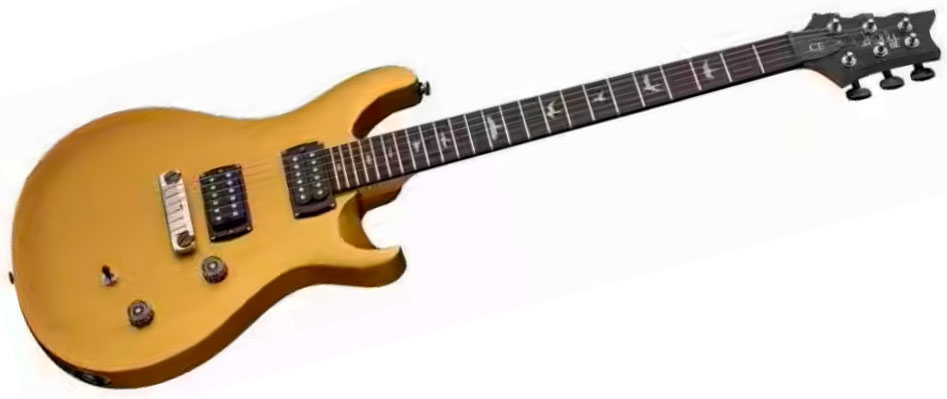 Prs Ce24 Standard Stoptail Satin Se Bolt-on 2h Trem Rw - Metallic Gold - Guitare Électrique Double Cut - Variation 2