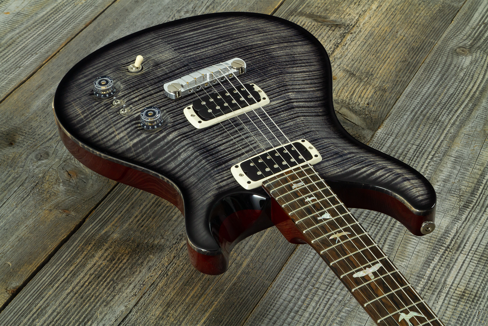 Prs Charcoal Phoenix Ltd Usa 2h Ht Rw - Grey - Guitare Électrique Forme Str - Variation 10