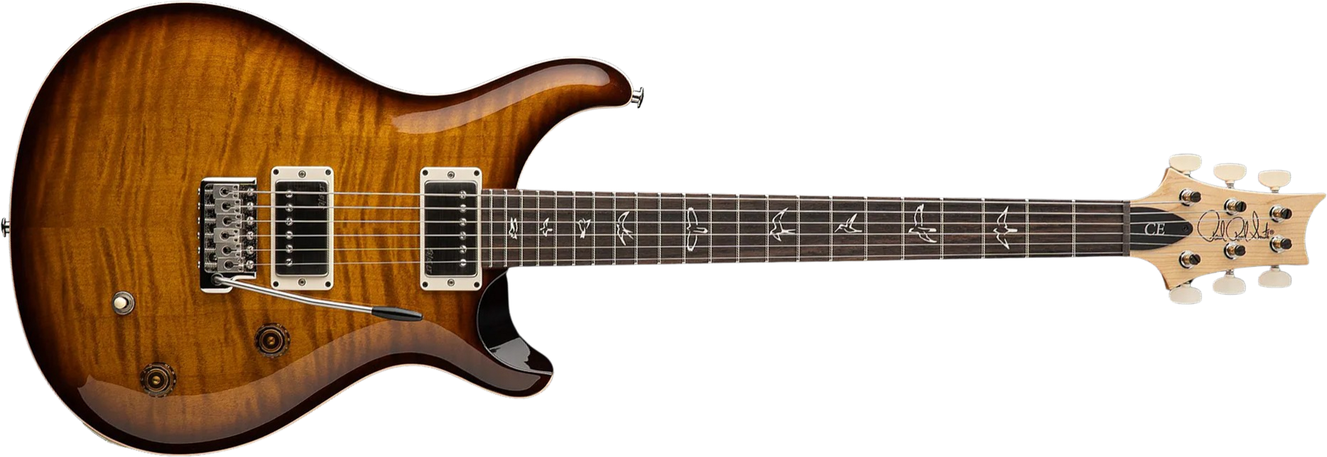 Prs Ce 22 Bolt-on Usa Ltd 2h Trem Rw - Black Amber - Guitare Électrique Double Cut - Main picture