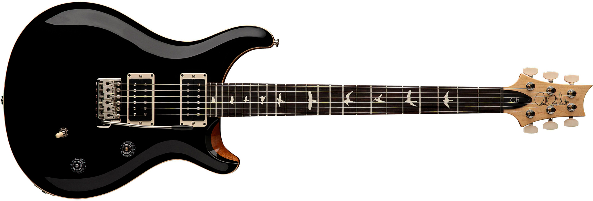 Prs Ce24 Bolt-on Usa 2h 85/15 Trem Rw - Black - Guitare Électrique Double Cut - Main picture