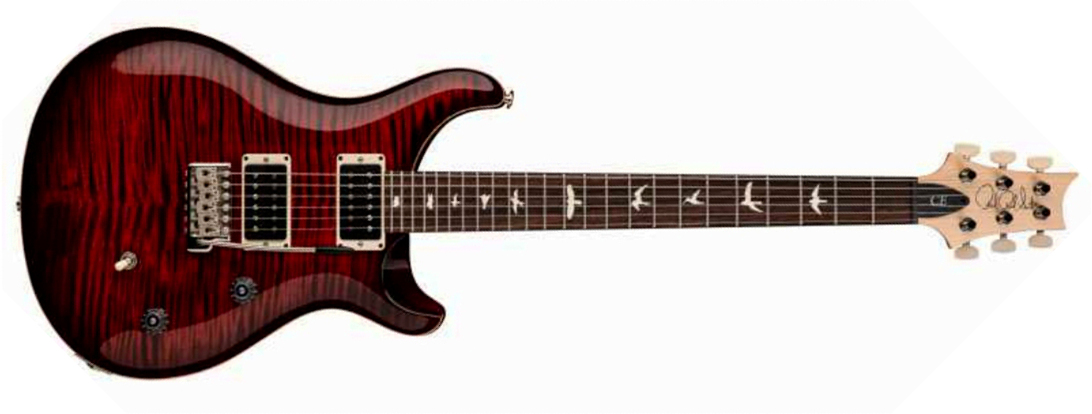 Prs Ce24 Bolt-on Usa 2h 85/15 Trem Rw - Fire Red Burst - Guitare Électrique Double Cut - Main picture