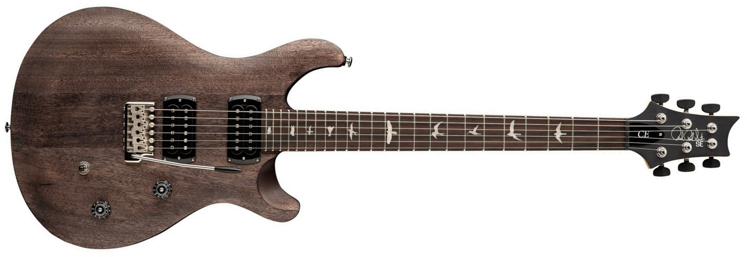 Prs Ce24 Standard Satin Se Bolt-on (wing Tuners) 2h Trem Rw - Charcoal - Guitare Électrique Double Cut - Main picture