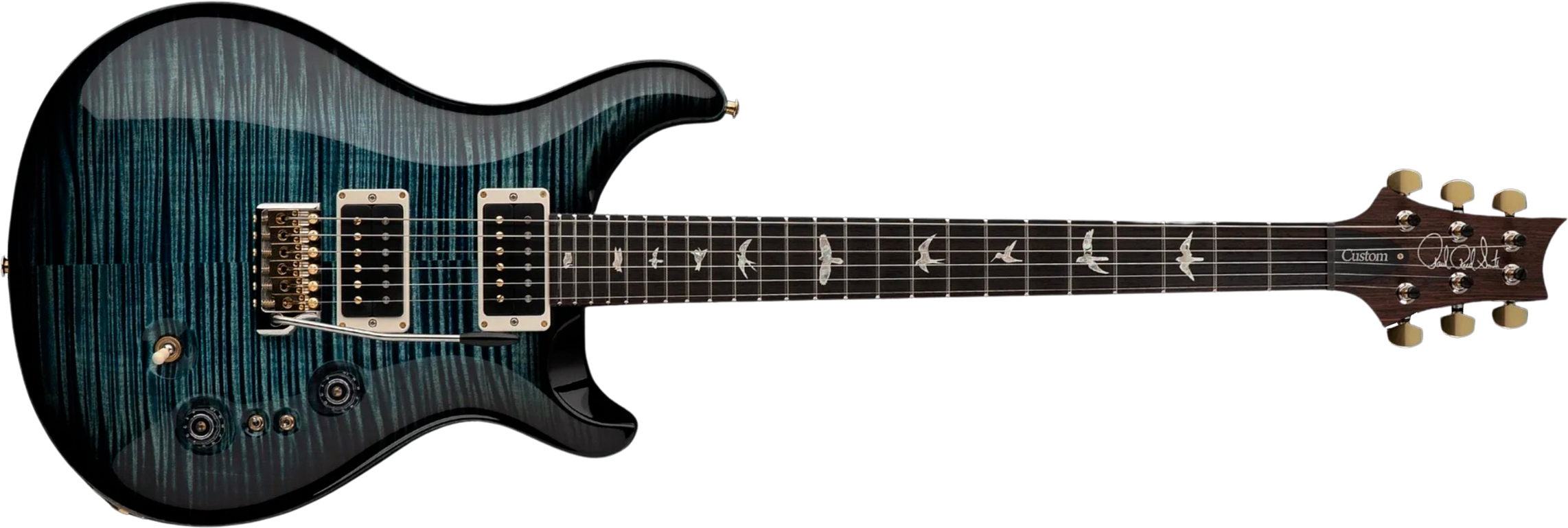 Prs Custom 24-08 Usa 2h 85/15 Trem Rw - Cobalt Smokeburst - Guitare Électrique Double Cut - Main picture