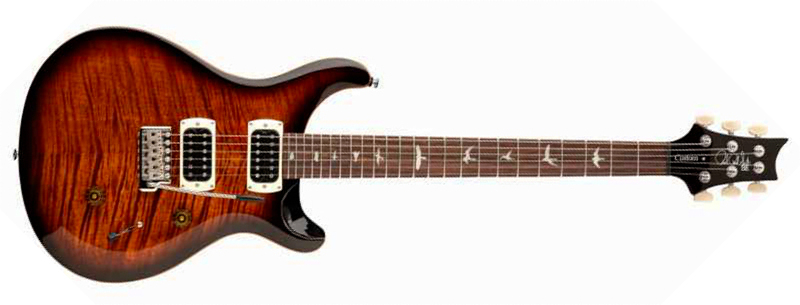 Prs Custom 24 Se 2h Trem Rw - Black Gold Burst - Guitare Électrique Double Cut - Main picture