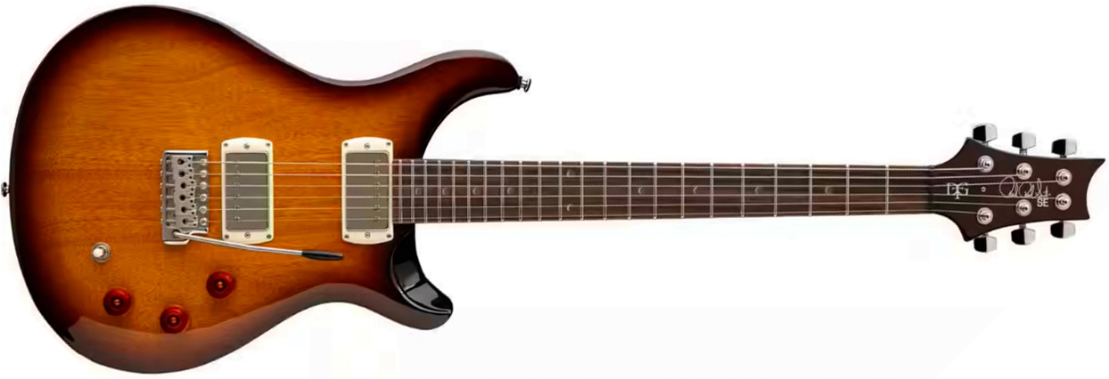 Prs David Grissom Dgt Standard Se Signature 2h Trem Rw - Mccarty Tobacco Sunburst - Guitare Électrique Double Cut - Main picture