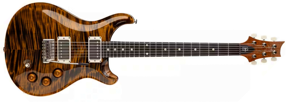 Prs David Grissom Dgt Usa Signature 2h Trem Rw - Tiger Eye - Guitare Électrique Double Cut - Main picture