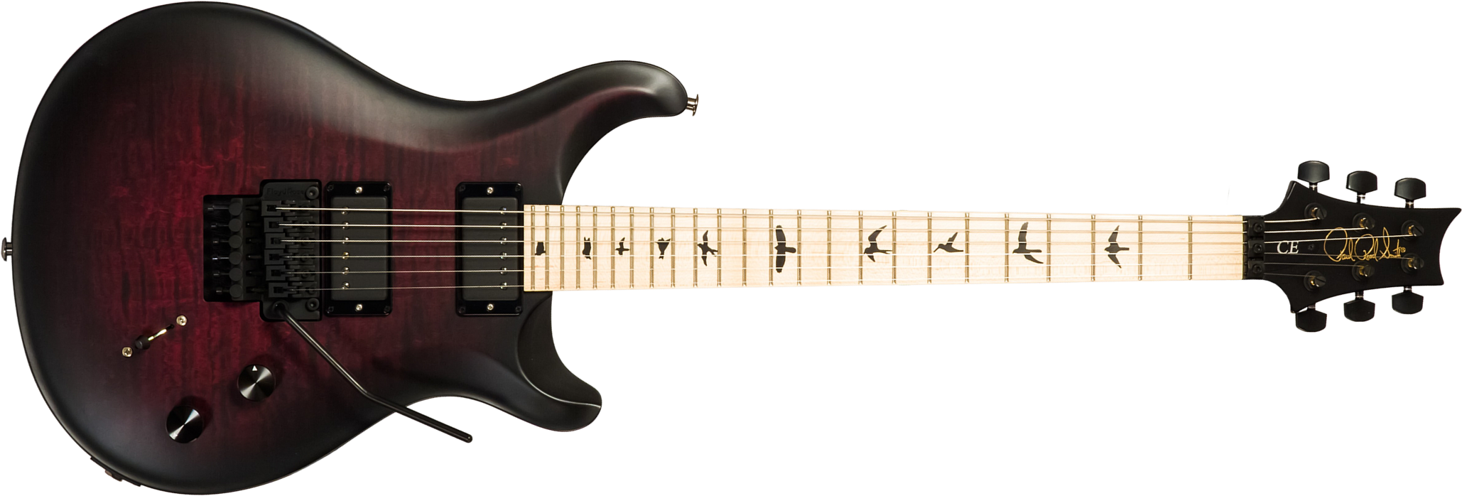 Prs Dustie Waring Dw Ce 24 Floyd Bolt-on Usa Signature 2h Fr Mn - Waring Smokeburst - Guitare Électrique Double Cut - Main picture