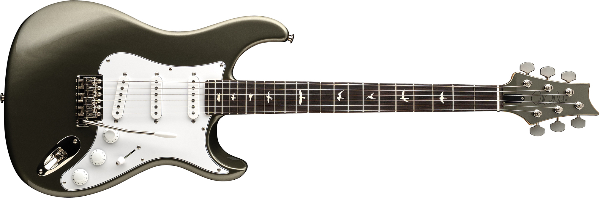 Prs John Mayer Silver Sky Defender Bolt-on Usa Ltd Trem 3s Rw - Willow Green - Guitare Électrique Forme Str - Main picture