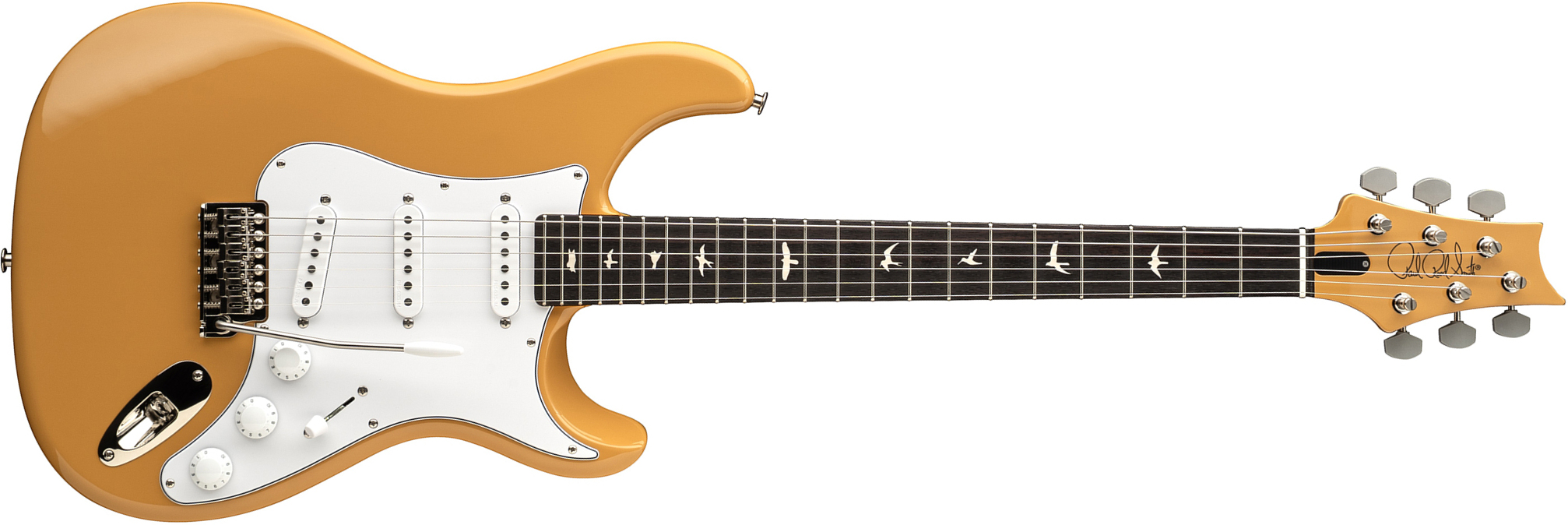 Prs John Mayer Silver Sky Defender Bolt-on Usa Ltd Trem 3s Rw - Sandglow Yellow - Guitare Électrique Forme Str - Main picture